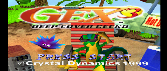 Gex 3: Deep Cover Gecko Title Screen